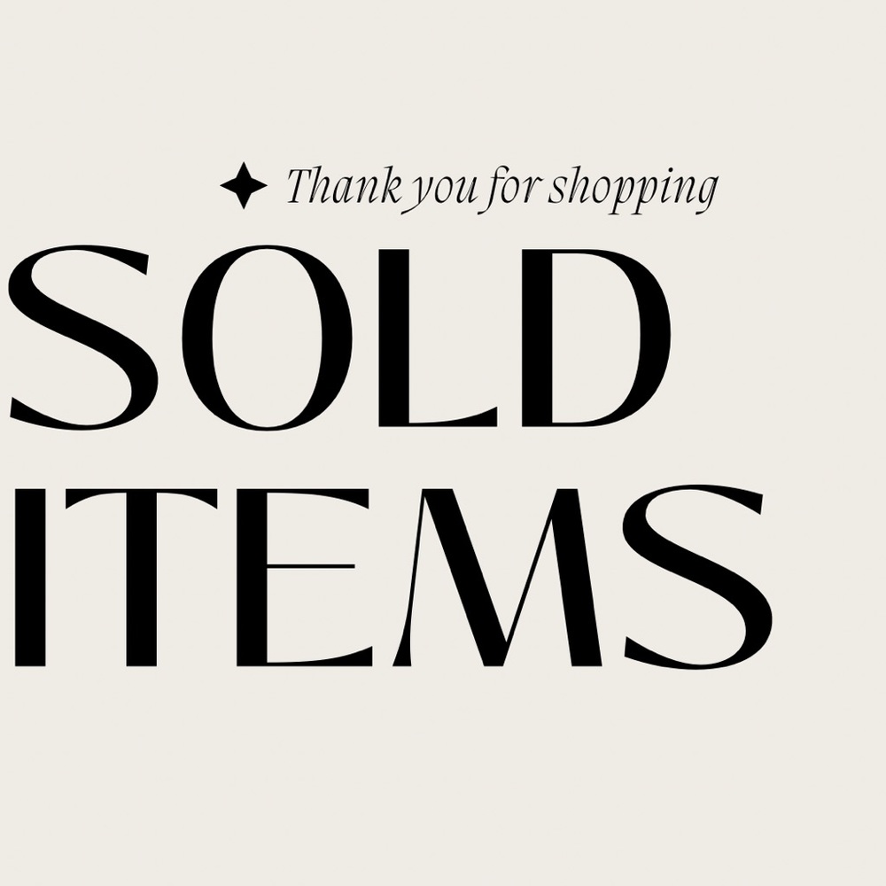 SOLD ITEMS